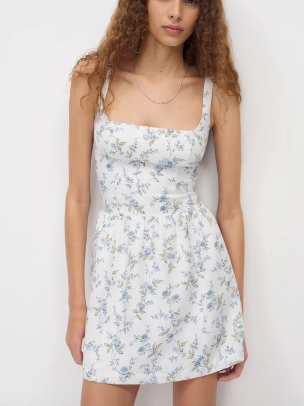 Reformation Janu Linen Mini Dress - Size 4 - Picture 3 of 8